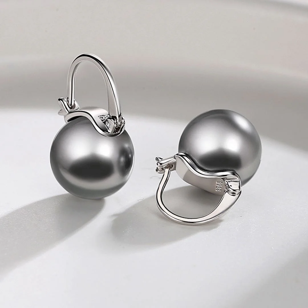Women Mini Shell Pearls Waterdrop 925 Sterling Silver Electroforming Stud Earrings main image 1