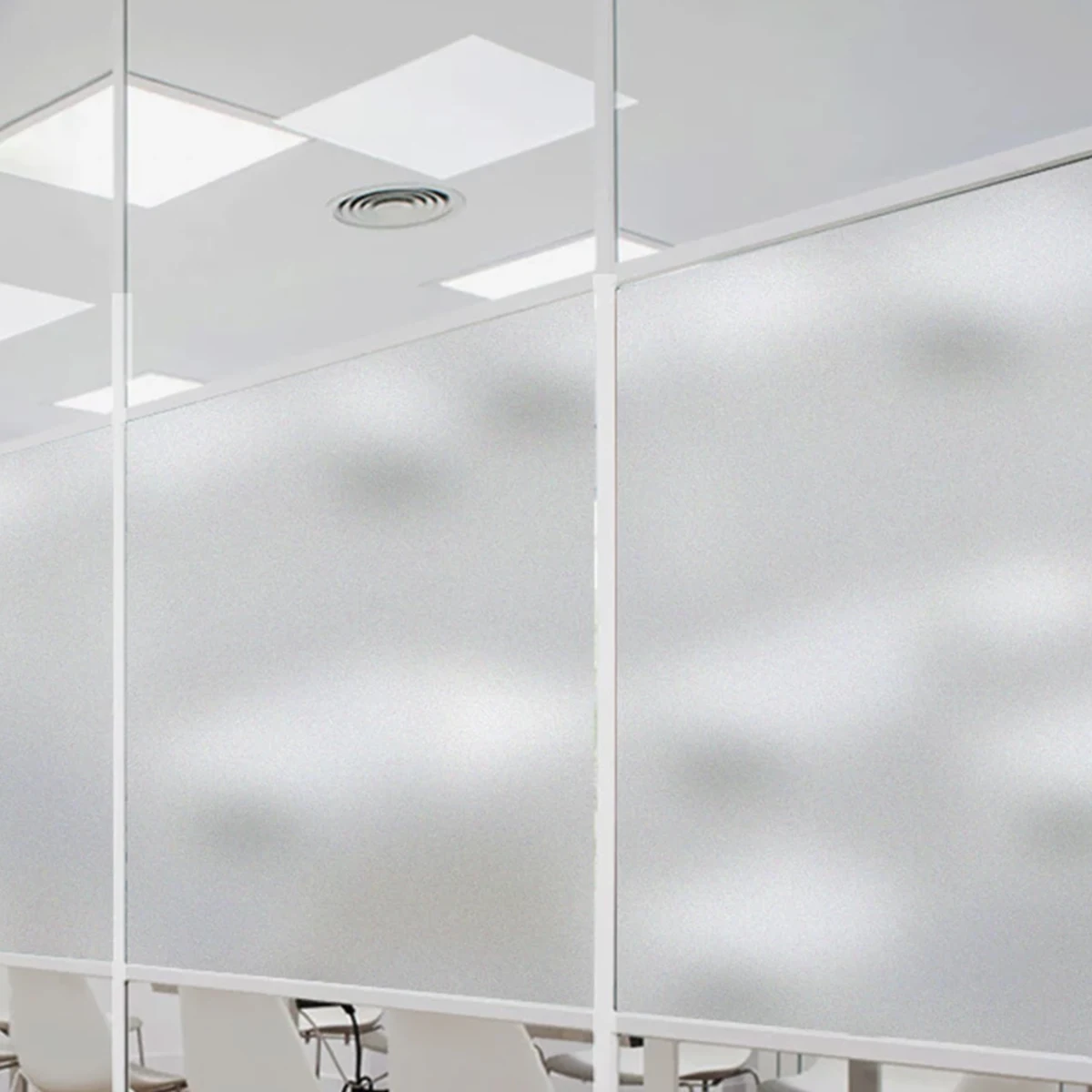 Window Film 45x200CM Non-adhesive Frosted Film PVC Glass Window Privacy Decorative Cover Static Cling Sticker