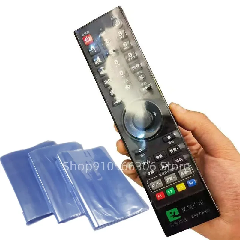 10 teile/paket Transparent Schrumpf Film TV/Klimaanlage Fernbedienung Abdeckung für Xiaomi für Samsung Universal Schutzhülle Tasche