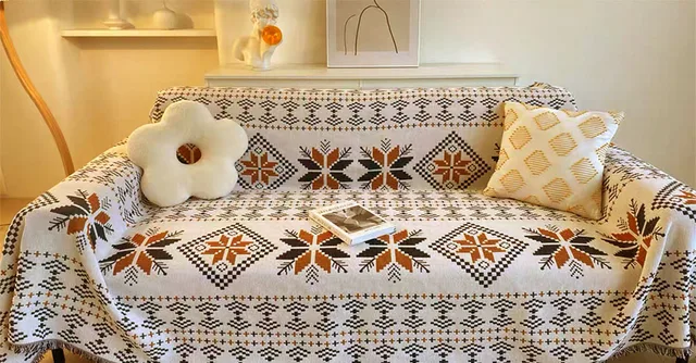 Funda de sofá Reversible de dos caras, manta de sofá, fundas de