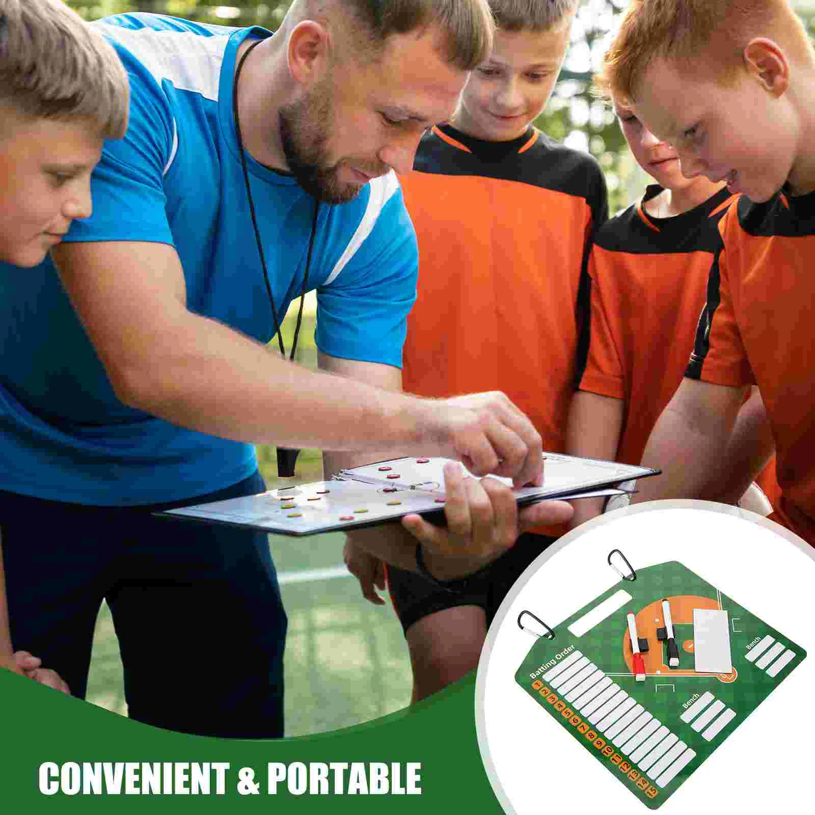 1 Set Board 32x28CM PVC Portable Basketball Soccer Baseball Coaching Writing Training Equipment Sports