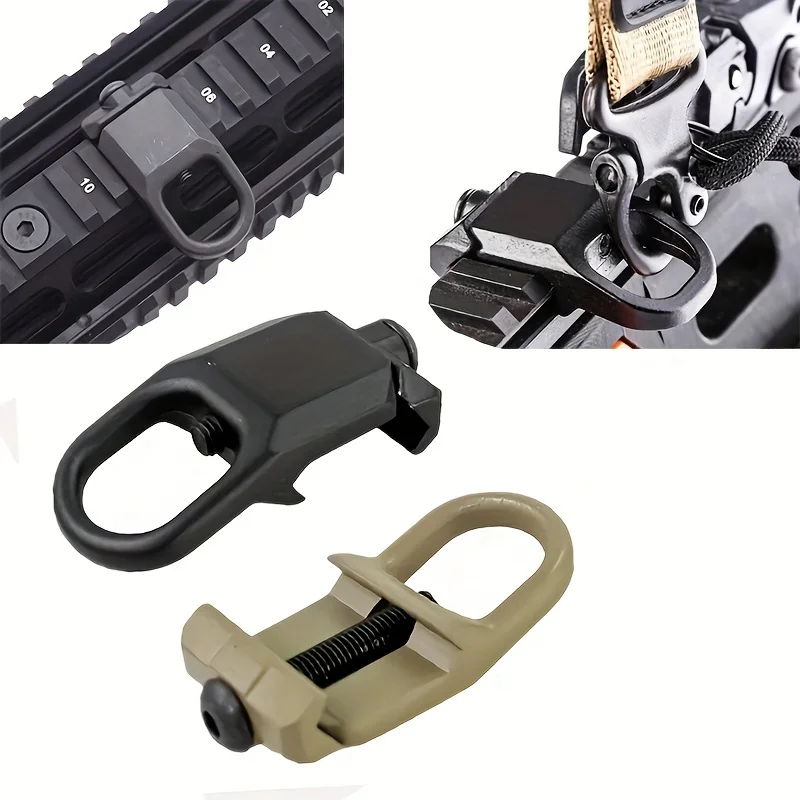 1pc Stainless Steel Quick Detach Sling Mount for 20mm Picatinny Rails-Easy Attachment for Hunting and Tactical Use sling swivel adapter sling swivel mount tactical sling adapter sling adapter sling attachment adapter