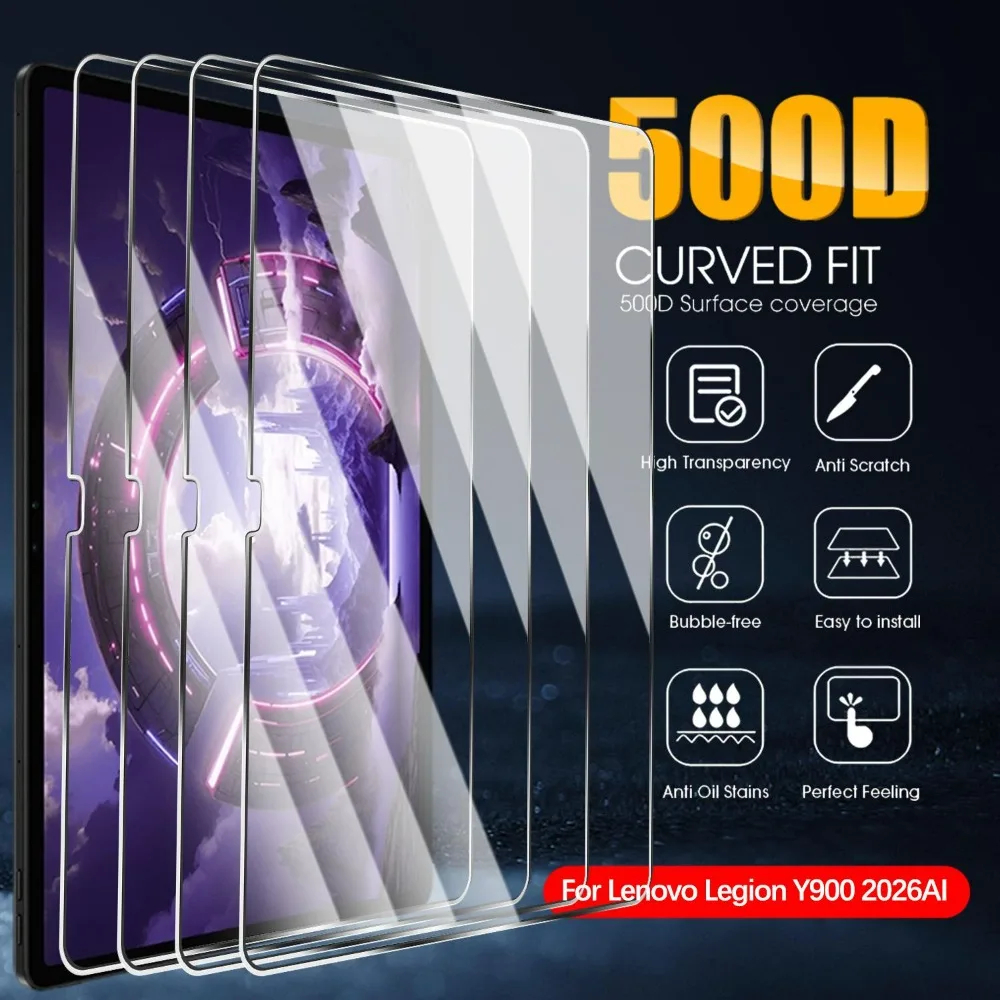 Premium 9H Hardness Tempered Glass Anti-Scratch Screen Protector - Easy Installation, 1/2 Pack
