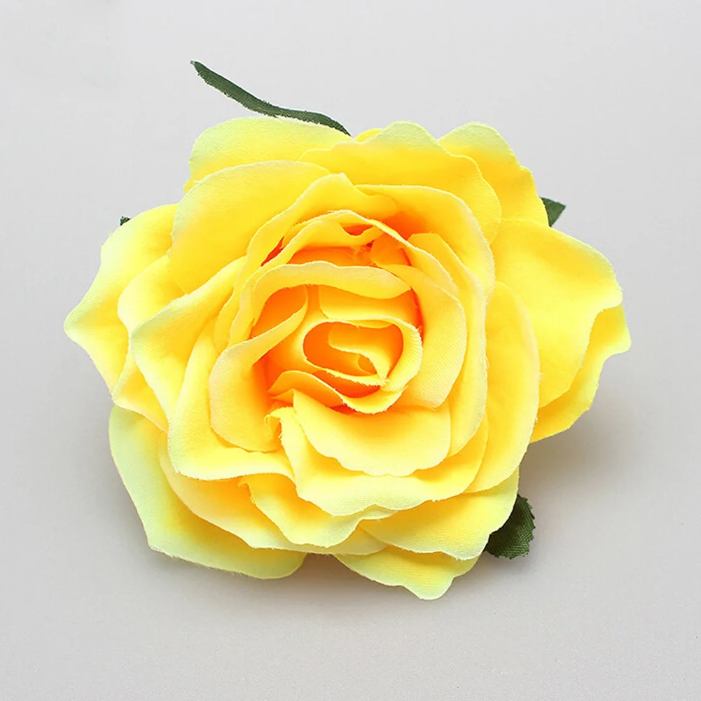 Elegant Retro Red Rose Hair Clip - Floral Hairpin Barrette