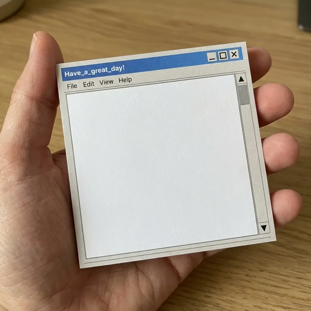 Vintage-Style Sticky Notes Set - 200 Sheet Memo Pads for Desk Decor & Scrapbooking Gift