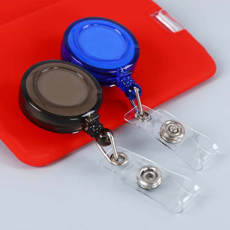 5 Set Teacher Lanyard With Retractable ID Badge Holder - Welcome Back To School Gift, Clear PVC Card Holders