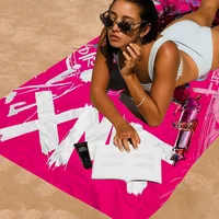 Cartoon Anime Game Arcane J-Jinx Beach Towel Cartoon Cute Summer Kids Large Bath Pool Beach Towel Microfiber For Swimming Travel 2