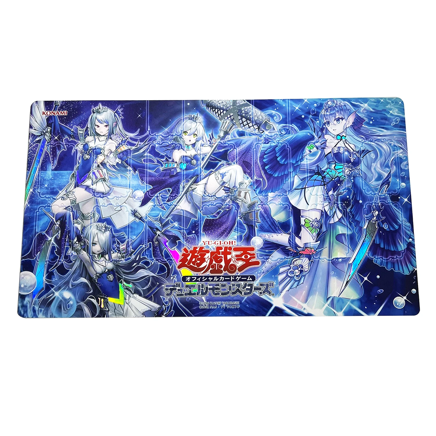 

YGO Ultimate Tearalaments Lulucaros Foil Holographic Shinny Holo Rainbow Trading Card Playmat Yu-Gi-Oh Game MatPad Storage Bag