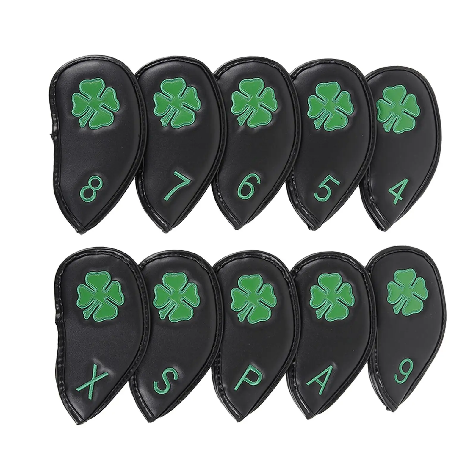 

10x Golf Club Covers Golf Iron Covers Set for Golf Clubs Embroidered