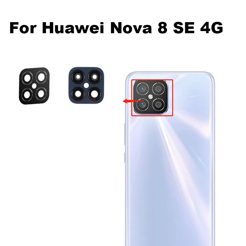 

Original For Huawei Nova 8 SE 8SE 4G Back Camera Glass Lens Rear Camera Glass With Adhesive Sticker Glue