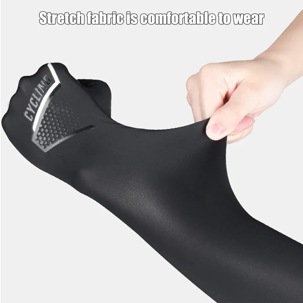 Unisex Cooling UPF 50 Arm Sleeves Cycling Running UV Sun Protection Outdoor Nylon Cool Arm Sleeves Tattoo Cover Up 1 Pair