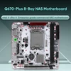 Q670 Plus NAS Motherboard Intel vPro 12/13/14th Gen LGA1700 CPU 8-Bay 3*NVMe 2*SFF-8643 1*PCIE5.0x16 2*DDR5 2*2.5G LAN Mainboard 2