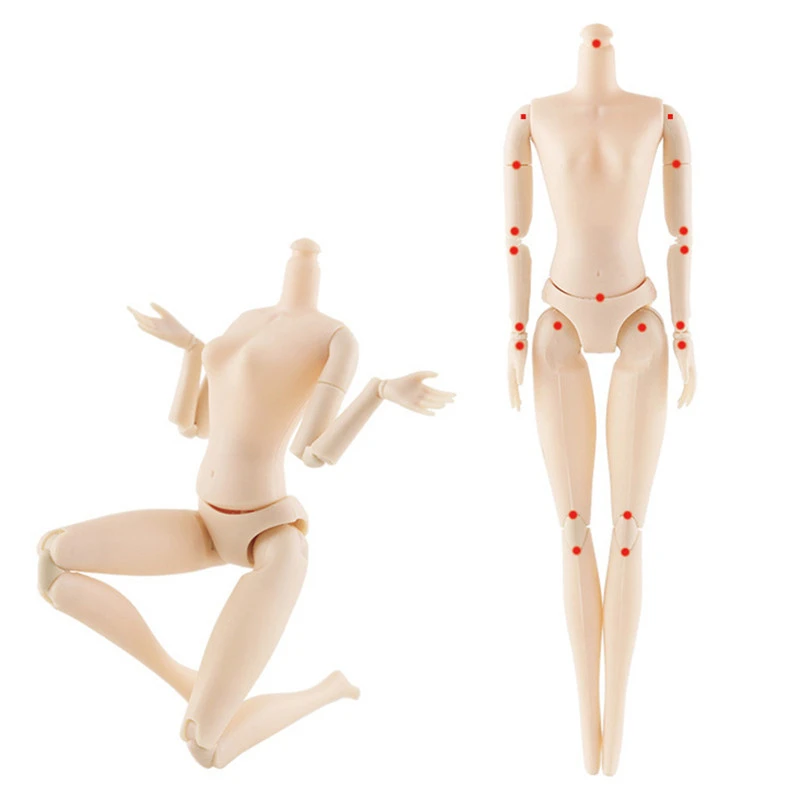 

27cm Height DIY Naked Dolls Body Without Head For 30cm Dolls Head 20 Joints Doll Bodies Doll Toys For Girls