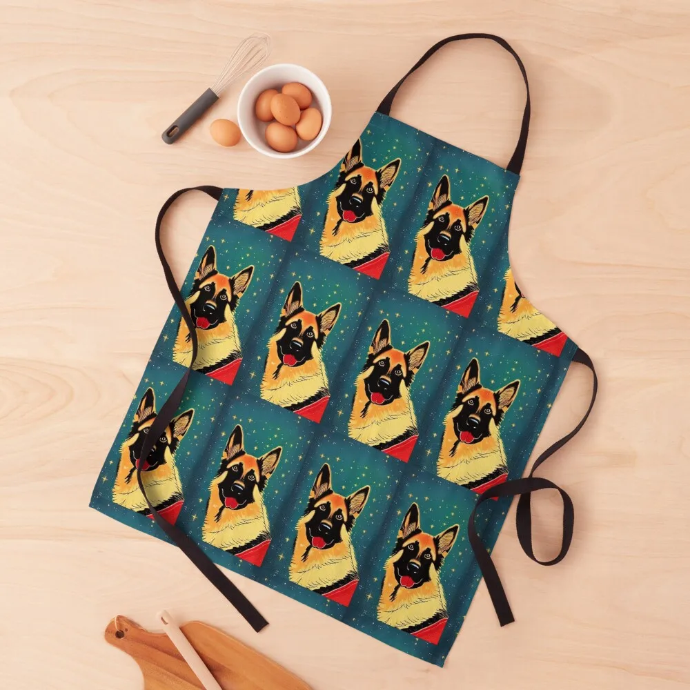 

German Shepherd Holiday Apron Kitchen Things And For Home Apron For Kitchen Teacher Apron