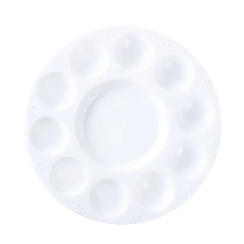 

Round Paint Handheld Plasitc 11 Paints Wells for Kids Artists D5QC