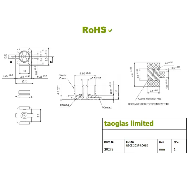 Coaxial Socket connectors Antenna 20279-001E 10Pcs coaxial cable connector,coaxial connector,cable connector