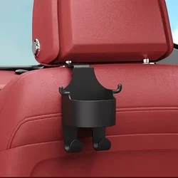 Multifunctional Car Storage Rack with Hooks and Cup Holder - Durable and Sturdy for Seat Back (1pcs - new packaging)