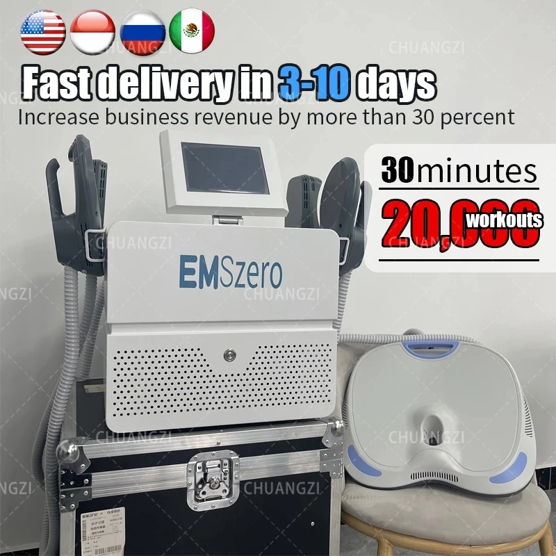 zero 테슬라 근육 조각 기계, 미용실용 바디 쉐이핑 마사지 장치, Neo14, 6500W Hi Met