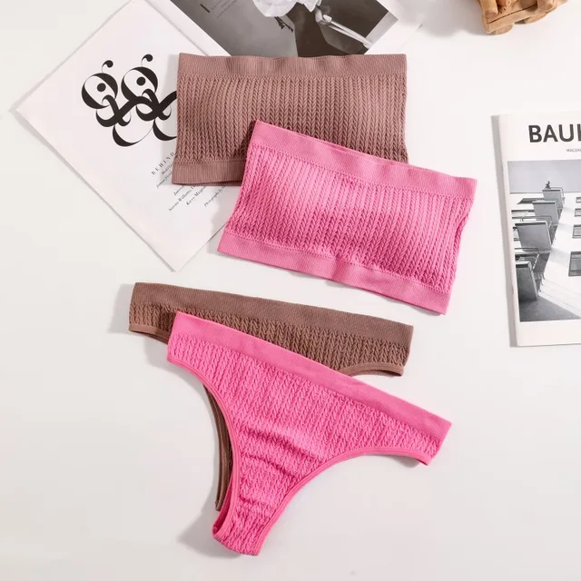 Seamless Push Up Bra and Bikini Panties Set for Women Lingerie - Image 5