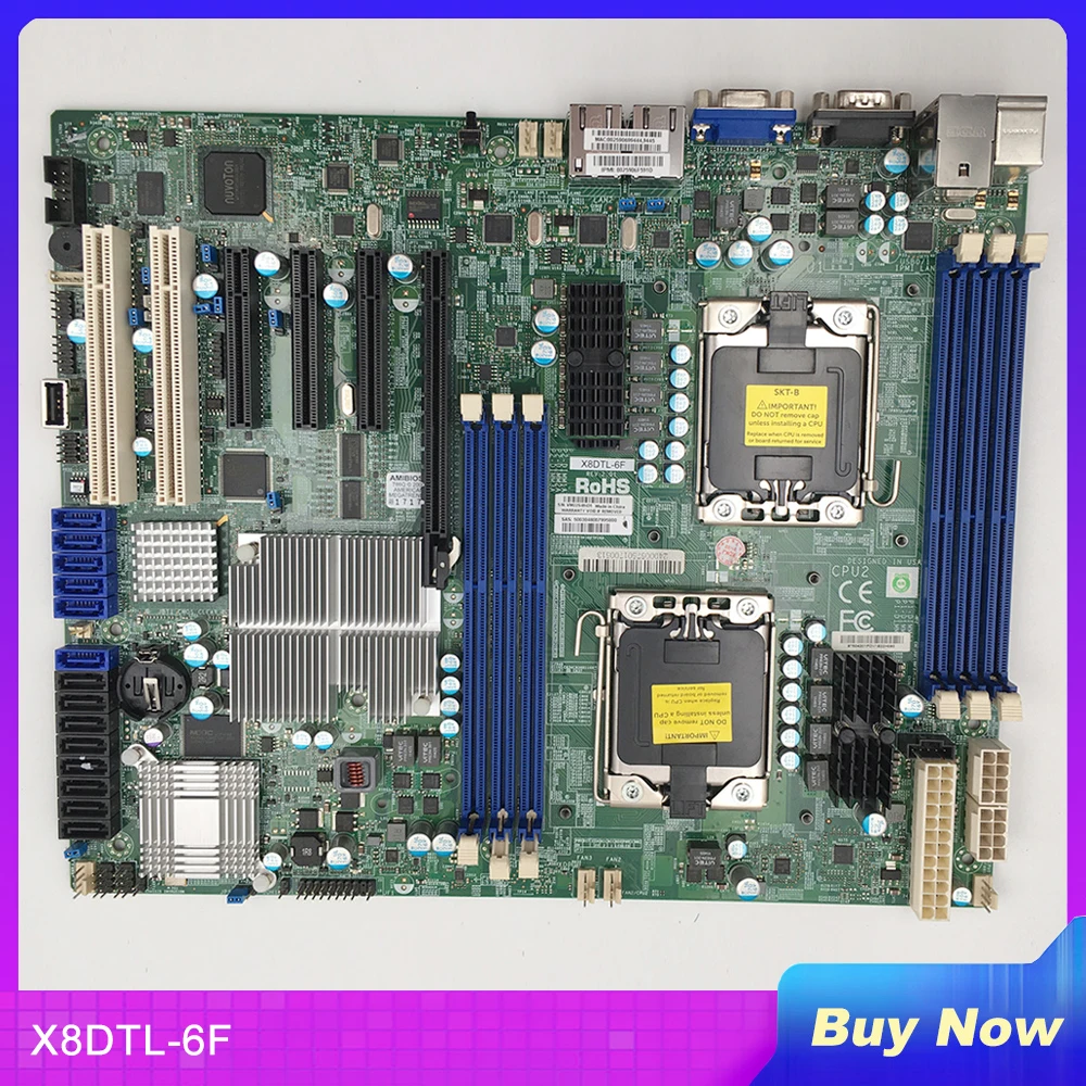 Per Scheda Madre Supermicro Workstation Lga1366 X58 X8Dtl-6F