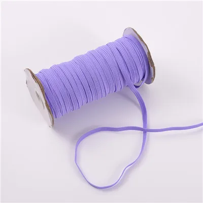 Colorful Flat Elastic Bands - High Stretch Spandex Ribbon for Sewing and Garment Accessories