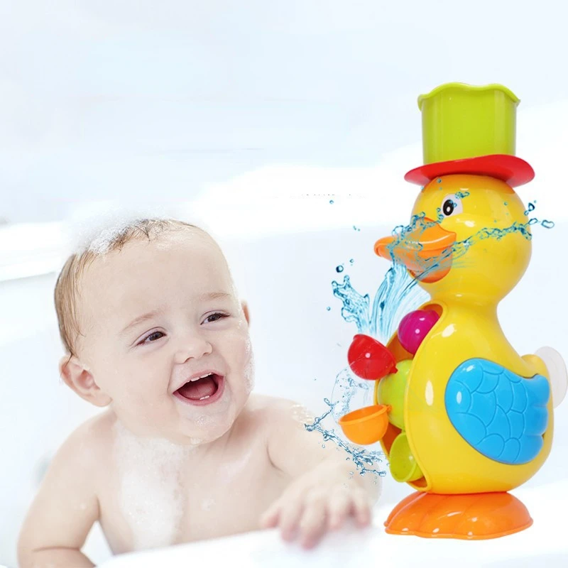 

Kids Shower Bath Toys Baby Bathing Bathroom Toys Water Wheel Fun Cartoon Toys Bathing Water Spray Tool Dabbling Toy Baby Toys