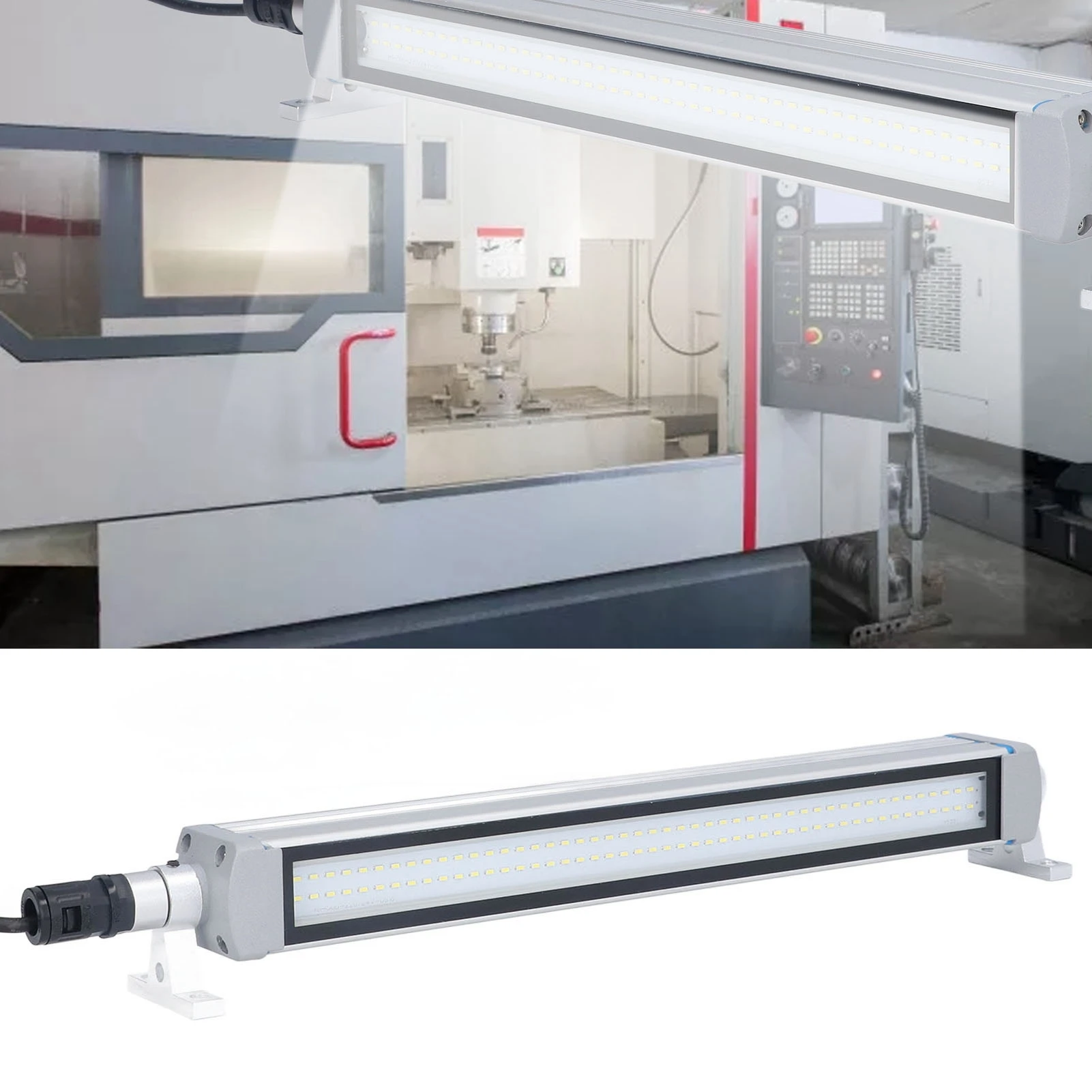 Luz LED De Trabajo 20W Para Máquinas CNC - Tubo Impermeable IP67, 24V/36V, Ideal Para Talleres Y Garajes