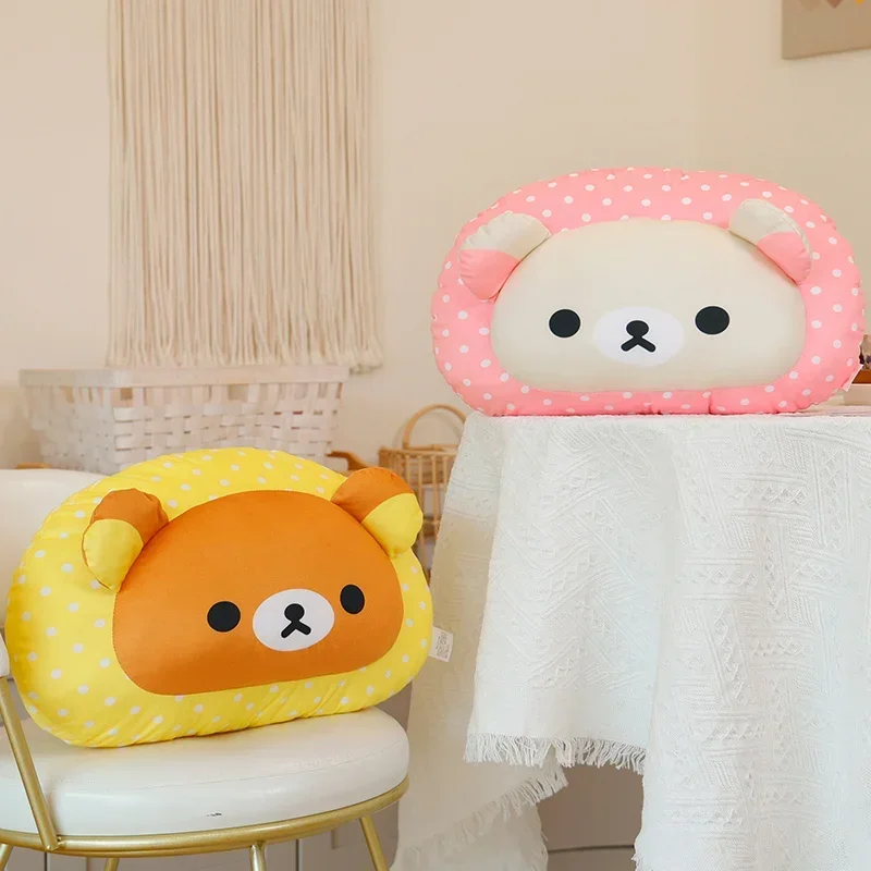Rilakkuma Kawaii Bear Stuffed Doll Soft Sofa Pillow Anime Nap Cushion Bedroom Decor Xmas Gift for Girlfriend
