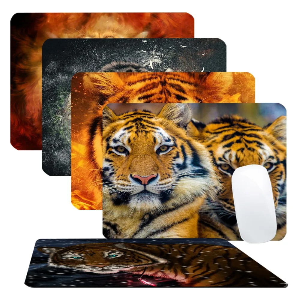 

Original Esports Tiger Mousepad Small Office Computer Desk Mat Table Keyboard Big Mouse Pad Laptop Cushion Non-slip Deskpad Home
