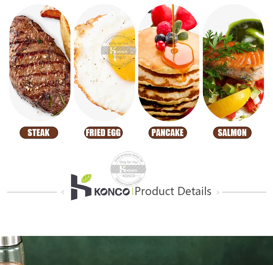 Description Picture 5 of item304 Stainless Steel Frying Pan Un-coated Flat Pan Household Pot for Gas and Induction Cooker Flat Pan No Rust Wok 22/26/28cm