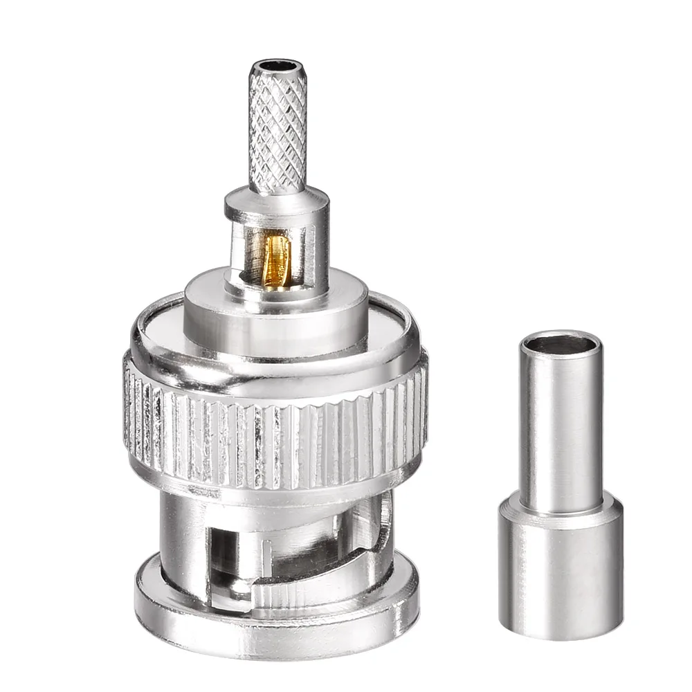 Superbat BNC Crimp Male Connector Telecommunications Network Tool for RG174 RG316 LMR100 Cables 1.13mm 1.37mm