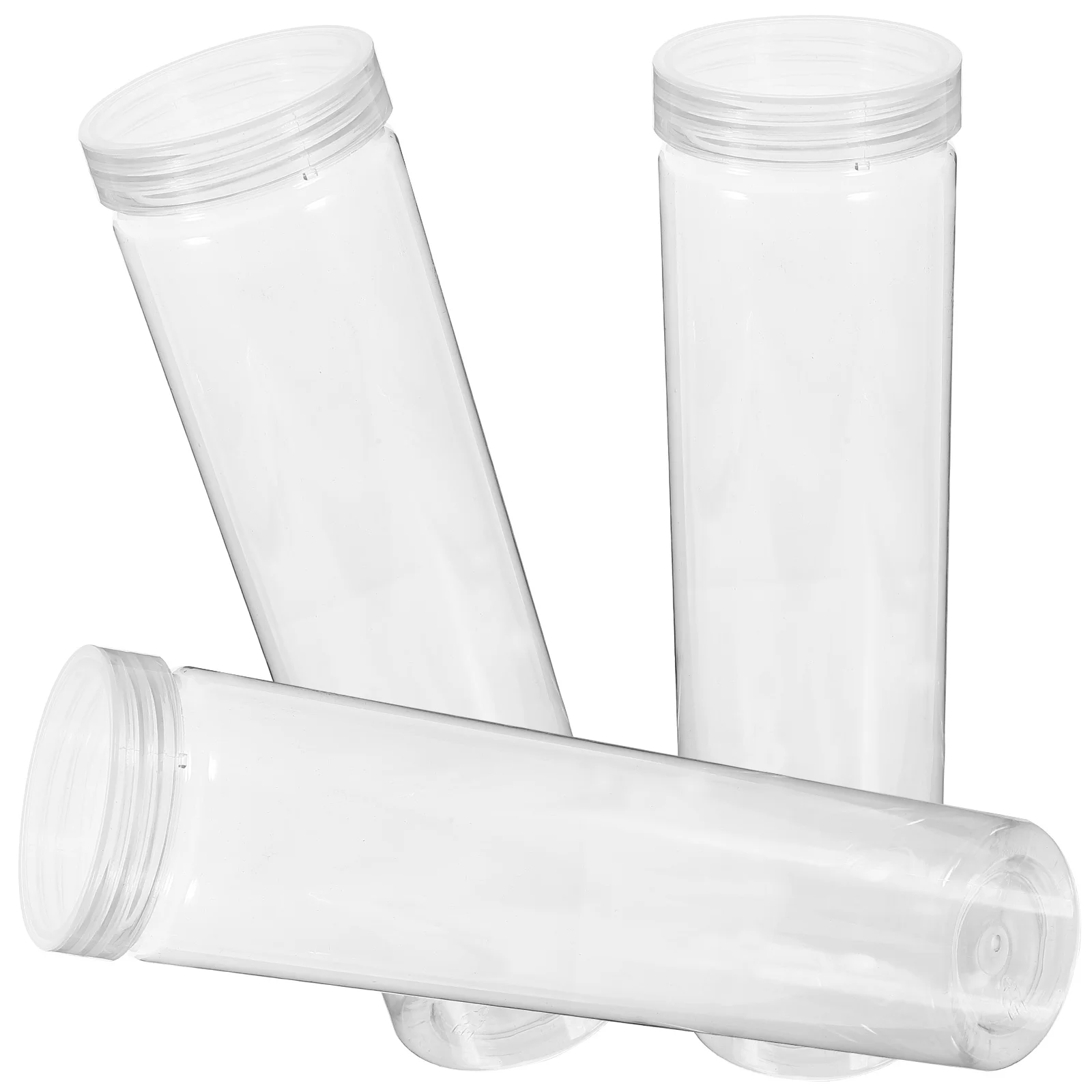

3 Pcs Cereal Round Storage Tank Kitchen Containers Food Jars Sugar Empty Plastic Child