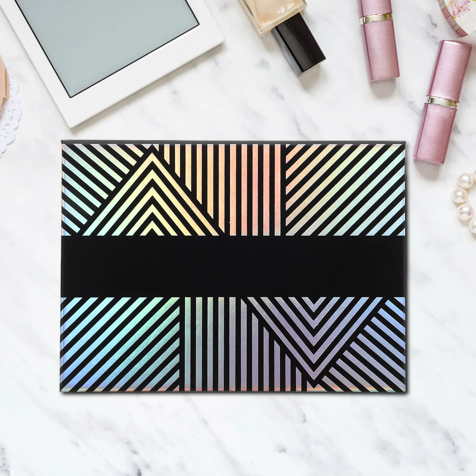 Empty Magnetic Eyeshadow Palette Tray Creative Color Change DIY Cosmetics Refill Box Makeup Storage Organizer With Mirror