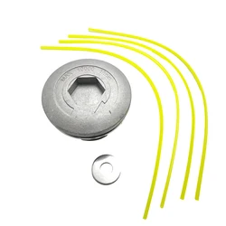 Universal Durable Aluminum Trimmer Head with Four-String Set (A)