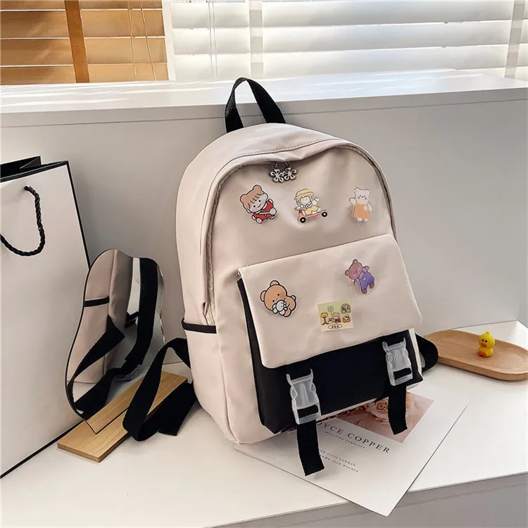 Kawaii Canvas Korea Style Shoulder Backpack