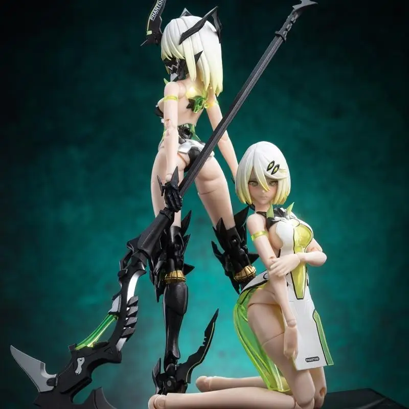 

Snail Shell Phantom Devil Machine Wolf Phantom 001 Double Body Anime Action Figure Girl with Box
