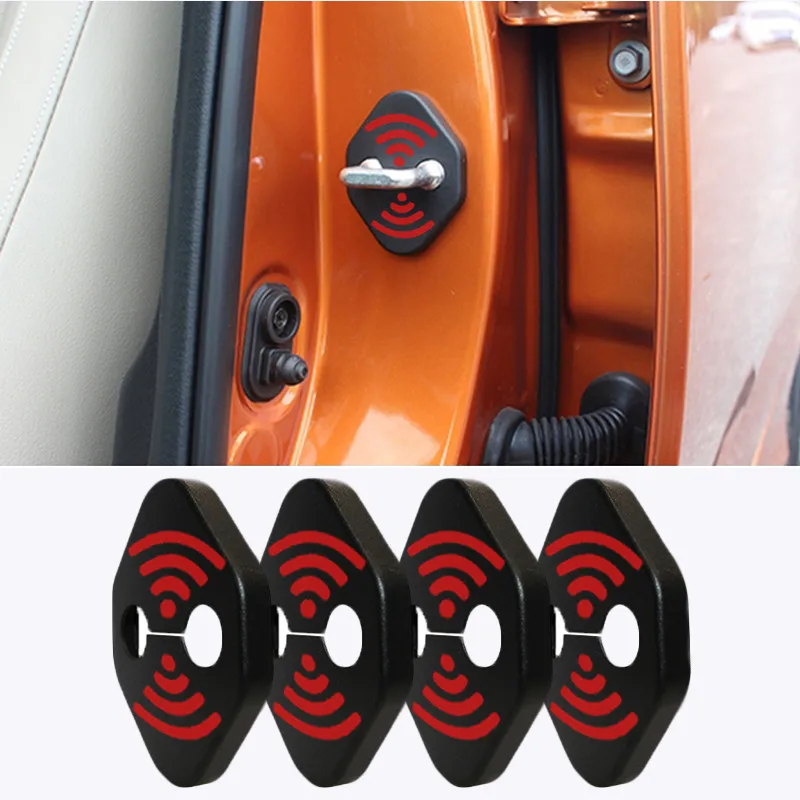 DIY Lock Sticker Car Door Lock Cover Fit For Toyota GT86 Alphard tundra