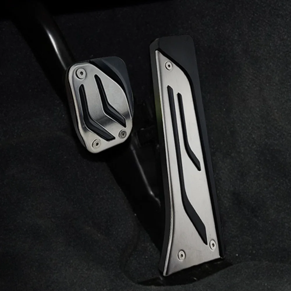 BMW M3 M2 M5 M4 M6 액세서리 패드 용 스테인레스 스틸 연료 브레이크 페달 커버 (BMW F80 F87 F10 F82 F12에 적합)