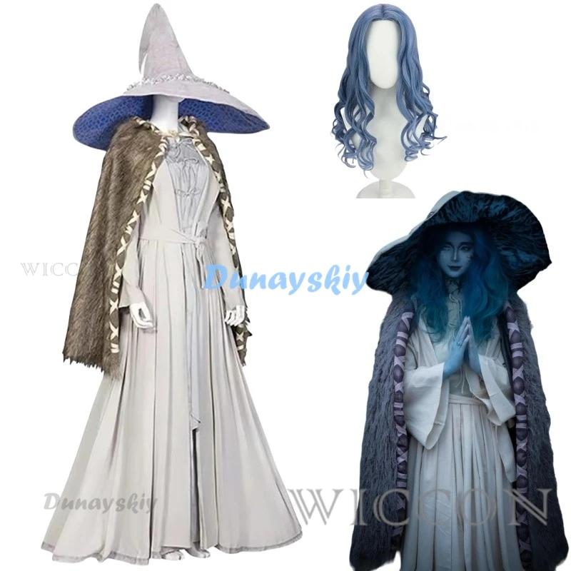 Game Ranni Cosplay Costume Full Set Hat Wig Full Set Halloween Carnival ...