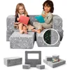 Childs Couch - Modular Kids Play Couch Set, Toddler Sofa, Childs Sofa, Kid Couch, Toddler Couch, Foam Playroom Couch for Kids 6