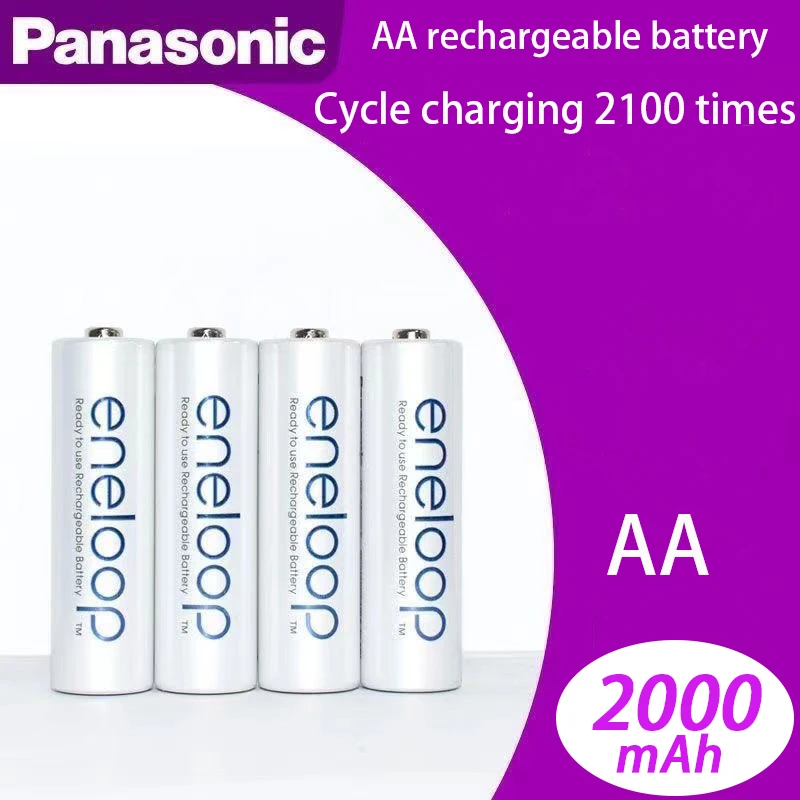 

Новинка 100%, оригинальный аккумулятор Panasonic Eneloop Pro 1,2 в AA 2100 мАч Ni-MH для камеры, фонарика, игрушек, предварительно заряженные аккумуляторные батареи