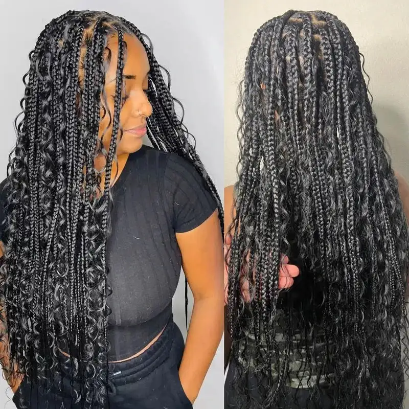 Human hair extensions Deep Wave No Weft Brazilian Remy Bulk Braiding