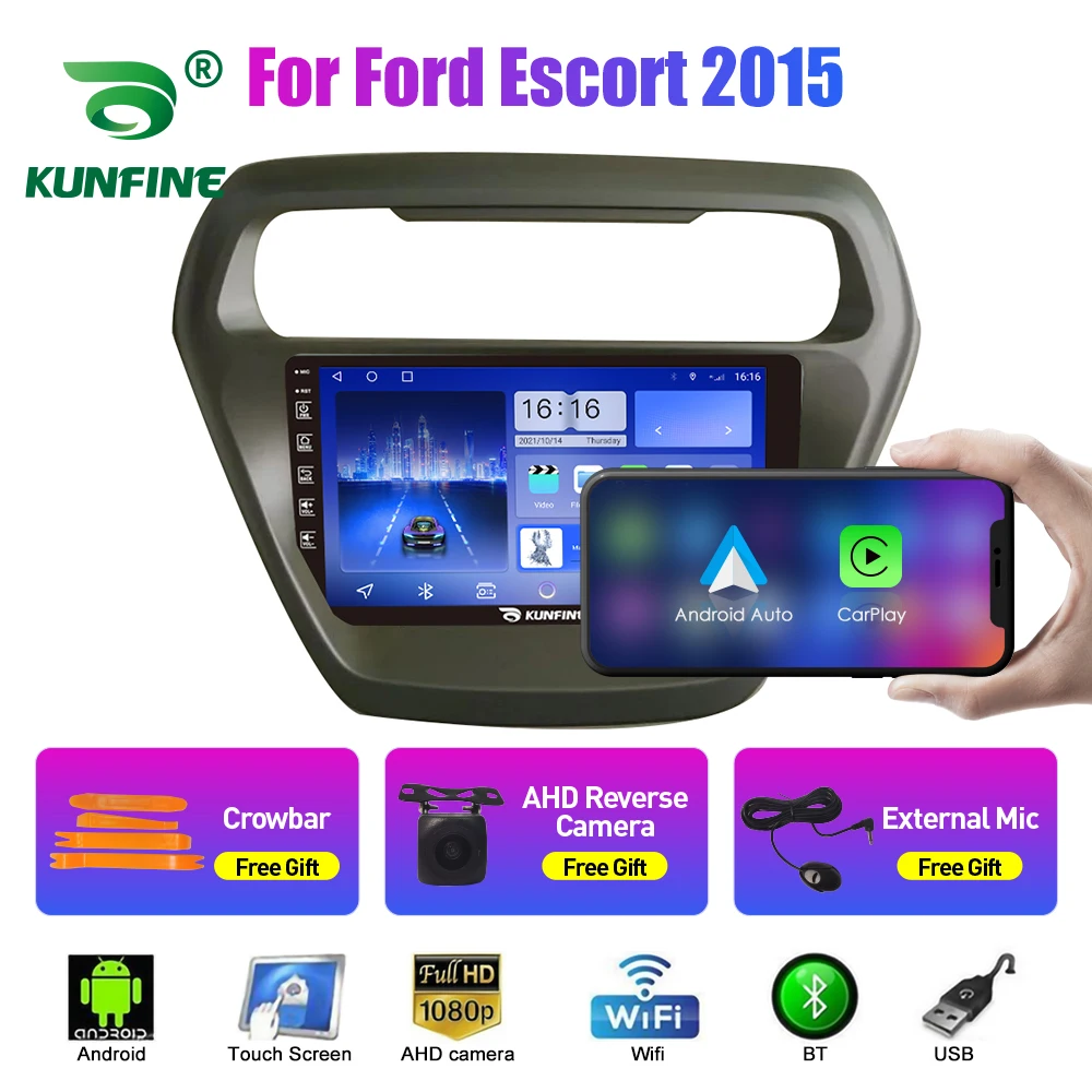 

Автомобильный радиоприемник для Ford Escort 2015 2Din Android Восьмиядерный автомобильный стерео DVD GPS навигатор плеер Мультимедиа Android Авто Carplay