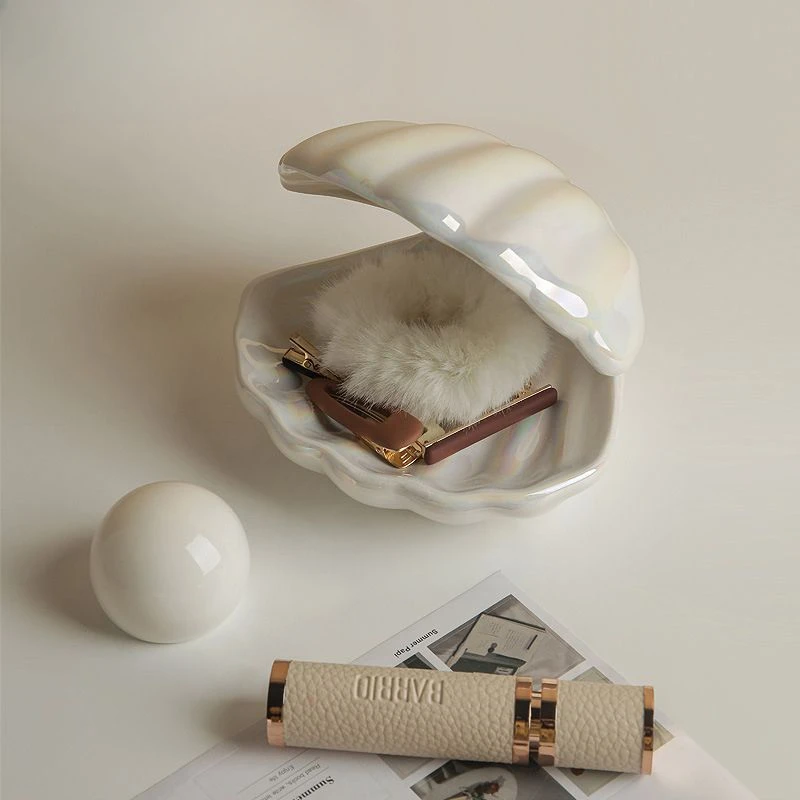 

Креативный чехол с жемчужиной и искусственным жемчугом для украшения стола в спальне и хранения ювелирных изделий