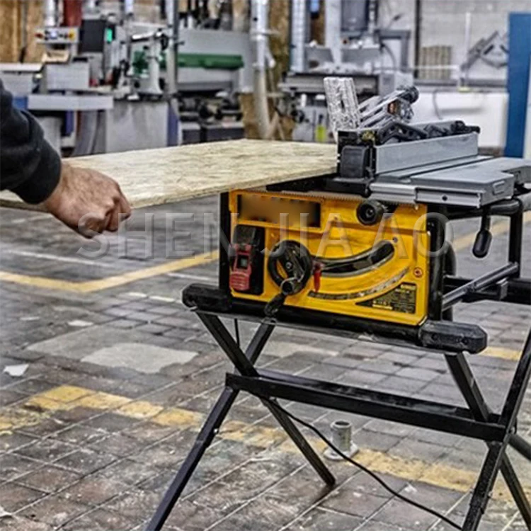 Compact 2000W Woodworking Table Saw Wood Cutting Width Precision Woodworking Sli