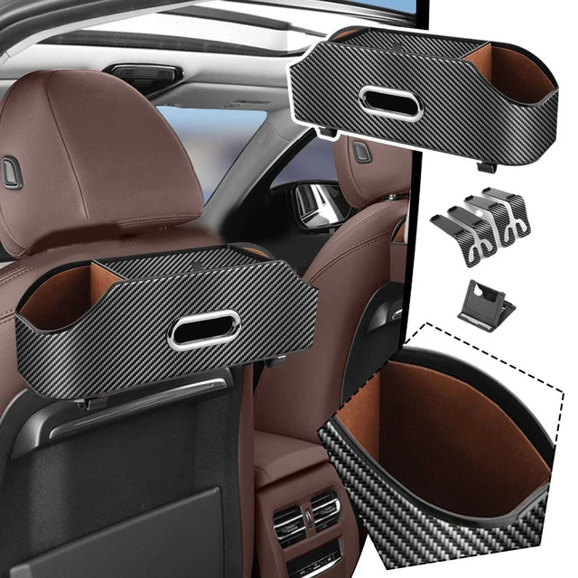 Car Multifunctional Tissue Storage Box Under Seat Auto Back Seat