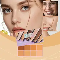 Correcteur mat doux dégradé - Correcteur crème haute couvrance pour les cernes, les rougeurs et les imperfections - Utilisation comme base de maquillage 6