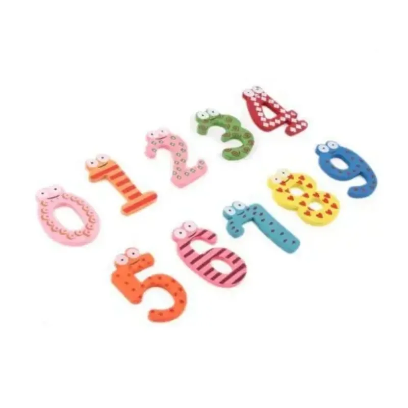 1 Set 0-9 Number Wooden Fridge Magnet Fridge Sticker Kid Baby Education Learning Toy Gift Home Decor magnetic fridge magnets magnetic sticker magnetic fridge stickers