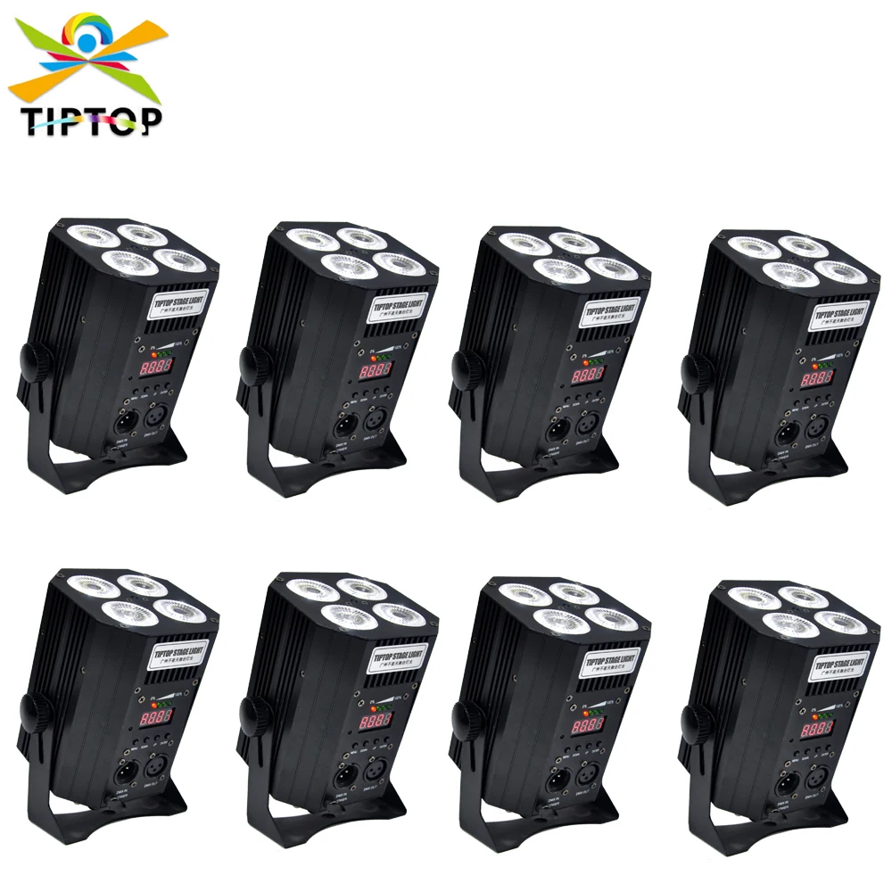 

Сверхъяркий светильник с батареей 4x18 Вт, DJ лампа с дистанционным управлением DMX, активация звуком, освещение для событий, свадеб, дней рождения, церкви, Рождества