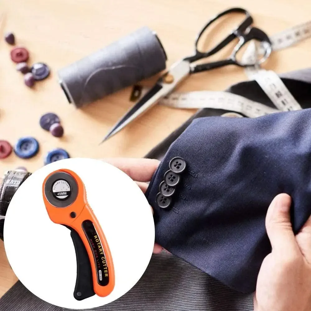 45mm Round Wheel Rotary Cutter DIY Tool Ergonomic Fabric Cutting Knife Handmade Efficient cutting Cutting Tools Leather Craft
